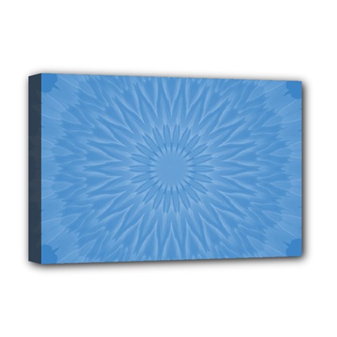 Blue Joy Deluxe Canvas 18  X 12  (stretched)