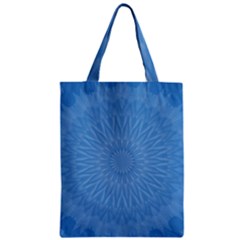 Blue Joy Zipper Classic Tote Bag by LW41021