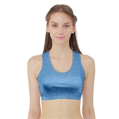 Blue Joy Sports Bra With Border