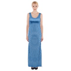 Blue Joy Thigh Split Maxi Dress