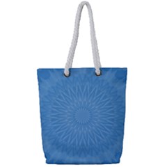 Blue Joy Full Print Rope Handle Tote (small)