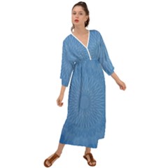 Blue Joy Grecian Style  Maxi Dress