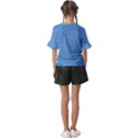 Blue Joy Kids  V-Neck Horn Sleeve Blouse View2