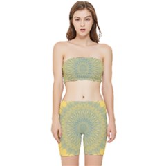 Shine On Stretch Shorts And Tube Top Set by LW41021