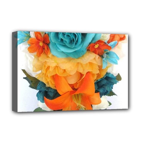 Spring Flowers Deluxe Canvas 18  X 12  (stretched) by LW41021