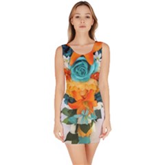 Spring Flowers Bodycon Dress by LW41021