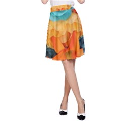 Spring Flowers A-line Skirt by LW41021