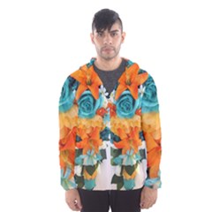 Spring Flowers Men s Hooded Windbreaker by LW41021