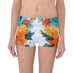 Spring Flowers Reversible Boyleg Bikini Bottoms by LW41021