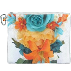 Spring Flowers Canvas Cosmetic Bag (xxxl) by LW41021