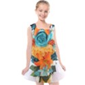 Spring Flowers Kids  Cross Back Dress View1