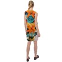 Spring Flowers Sleeveless Shirt Dress View2