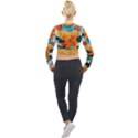 Spring Flowers Long Sleeve Cropped Velvet Jacket View2