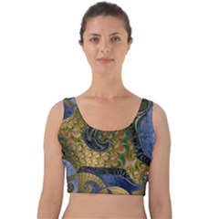 Sea Of Wonder Velvet Crop Top