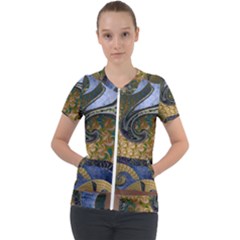 Sea Of Wonder Short Sleeve Zip Up Jacket