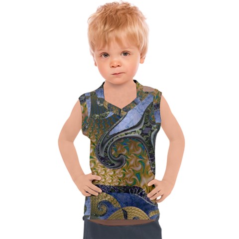 Sea Of Wonder Kids  Sport Tank Top by LW41021