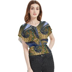 Sea Of Wonder Butterfly Chiffon Blouse