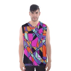 Abstract  Men s Basketball Tank Top by LW41021