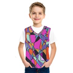 Abstract  Kids  Basketball Tank Top by LW41021