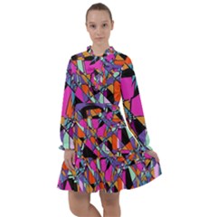 Abstract  All Frills Chiffon Dress