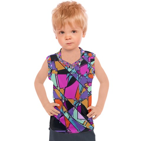 Abstract  Kids  Sport Tank Top by LW41021