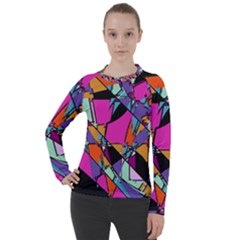 Abstract  Women s Pique Long Sleeve Tee