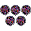 Abstract  Mini Round Pill Box (Pack of 5) View1