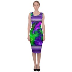 Feathery Winds Sleeveless Pencil Dress by LW41021