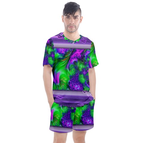 Feathery Winds Men s Mesh Tee And Shorts Set by LW41021