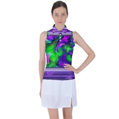 Feathery Winds Women s Sleeveless Polo Tee by LW41021