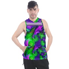 Feathery Winds Men s Sleeveless Hoodie by LW41021