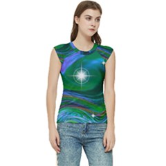 Night Sky Women s Raglan Cap Sleeve Tee by LW41021