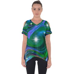 Night Sky Cut Out Side Drop Tee by LW41021