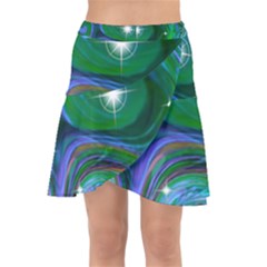 Night Sky Wrap Front Skirt by LW41021