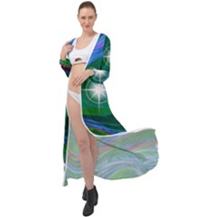 Night Sky Maxi Chiffon Beach Wrap by LW41021