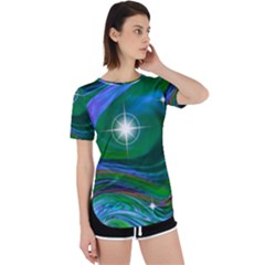 Night Sky Perpetual Short Sleeve T-shirt by LW41021