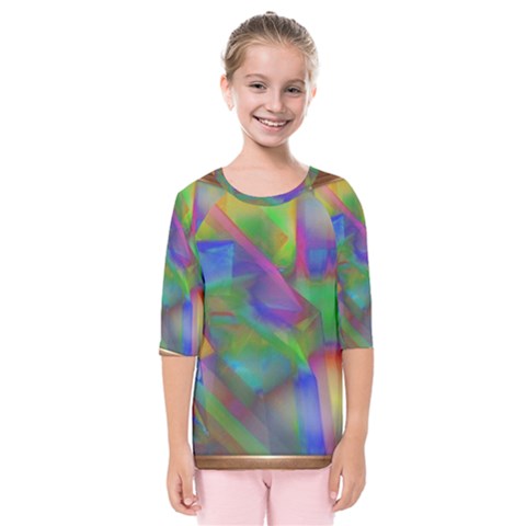 Prisma Colors Kids  Quarter Sleeve Raglan Tee by LW41021