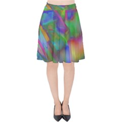 Prisma Colors Velvet High Waist Skirt by LW41021