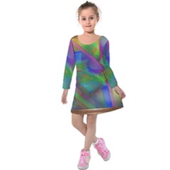 Prisma Colors Kids  Long Sleeve Velvet Dress by LW41021