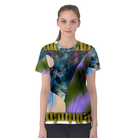 Jungle Lion Women s Sport Mesh Tee by LW41021