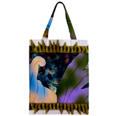 Jungle Lion Zipper Classic Tote Bag by LW41021