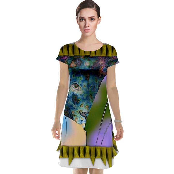 Jungle Lion Cap Sleeve Nightdress