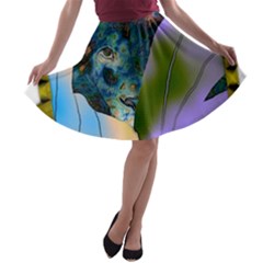 Jungle Lion A-line Skater Skirt by LW41021