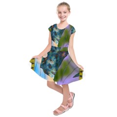 Jungle Lion Kids  Short Sleeve Dress by LW41021