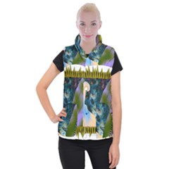 Jungle Lion Women s Button Up Vest