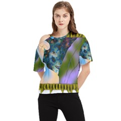 Jungle Lion One Shoulder Cut Out Tee by LW41021