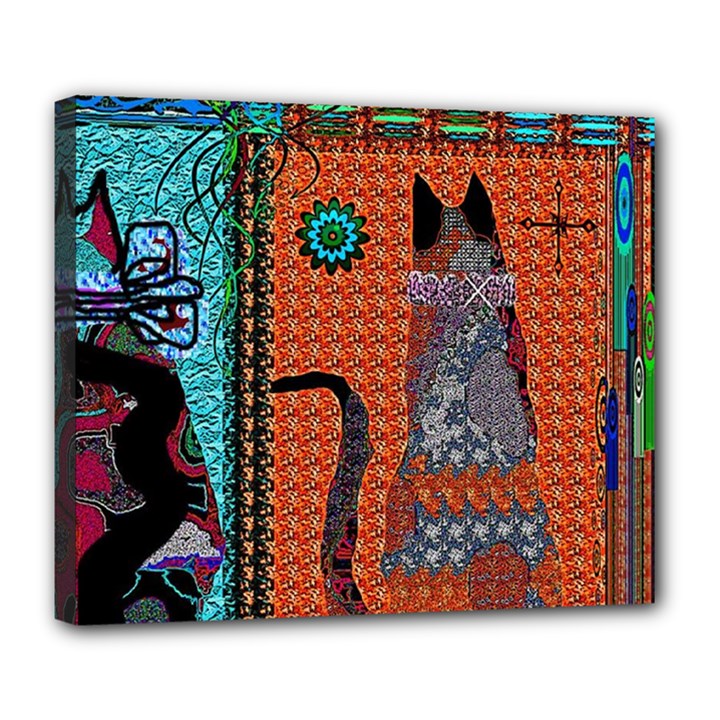 Cats Deluxe Canvas 24  x 20  (Stretched)