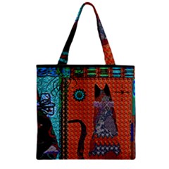 Cats Zipper Grocery Tote Bag by LW41021