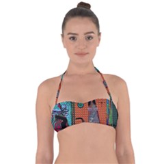 Cats Halter Bandeau Bikini Top by LW41021