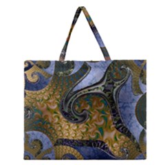 Sea Of Wonder Zipper Large Tote Bag by LW41021